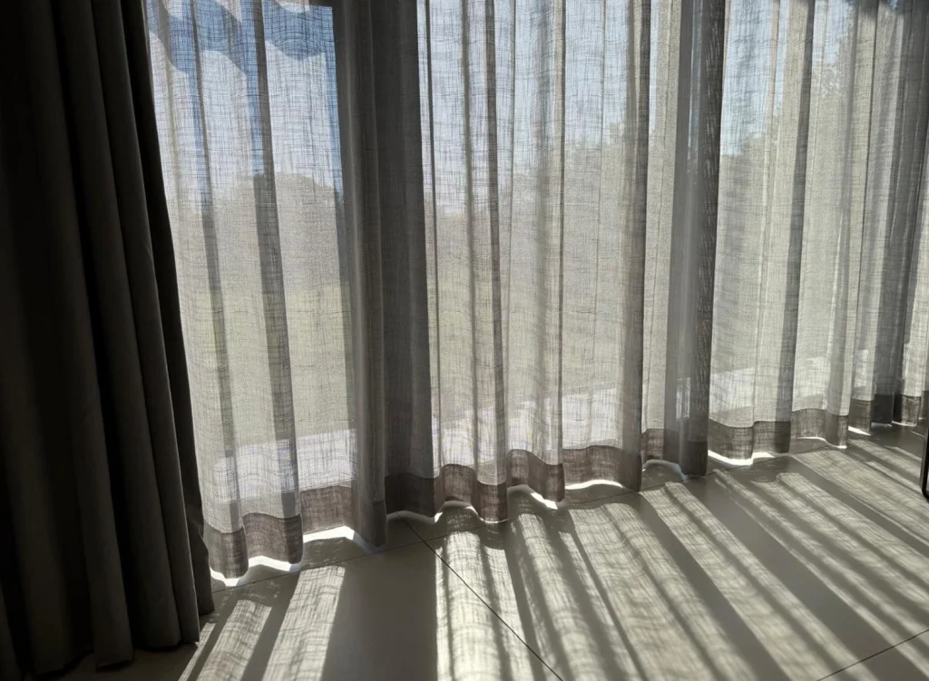 Custom made curtains in Ballito. Made to measure window covering